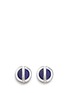 Main View - Click To Enlarge - W. BRITT - 'Cross Circle' inset lapis earrings