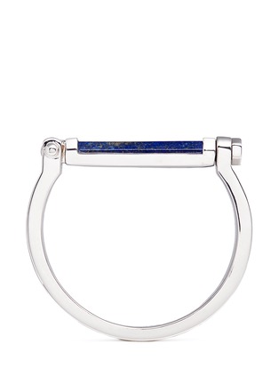 Main View - Click To Enlarge - W. BRITT - 'Round Bar' inset lapis lazuli bangle