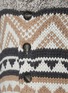  - BRUNELLO CUCINELLI - Shawl Collar Geometric Pattern Jacquard Wool Cashmere Silk Blend Cardigan