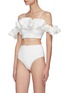 Figure View - Click To Enlarge - MAYGEL CORONEL - 'Alessandra' Ruffled Off-shoulder Two-Piece Swimsuit