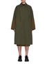Main View - Click To Enlarge - LOEWE - Double Layered Textured Cuff Cotton Coat