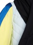  - LOEWE - Colour Blocking Balloon Sleeved Flared Handkerchief Hem Parka With Padded Scarf