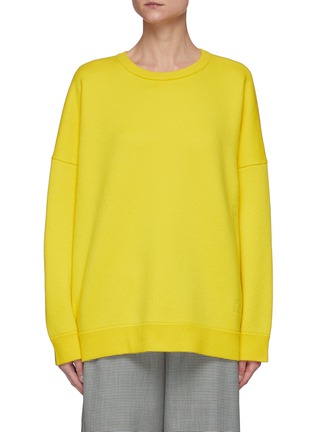 Main View - Click To Enlarge - LOEWE - Anagram Appliqued Cashmere Knit Sweater