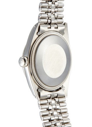  - LANE CRAWFORD VINTAGE COLLECTION - Rolex Mystery Oyster Perpetual Datejust 1570 white gold bezel stainless steel watch