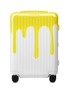 Main View - Click To Enlarge -  - Limited Edition Essential Cabin Polycarbonate Suitcase – White/Saffron