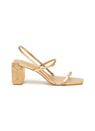 Main View - Click To Enlarge - CULT GAIA - Maeve' spiral block heel strappy sandal
