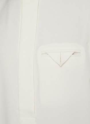  - RE: BY MAISON SANS TITRE - Folded Flap Pocket Collarless Shirt