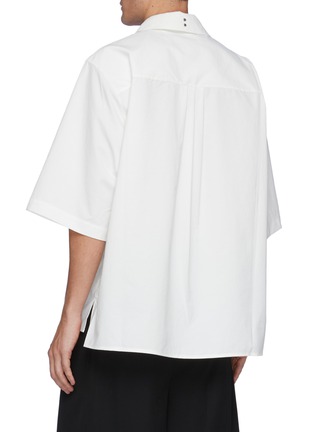 Back View - Click To Enlarge - RE: BY MAISON SANS TITRE - Wide Sleeved Polo Shirt