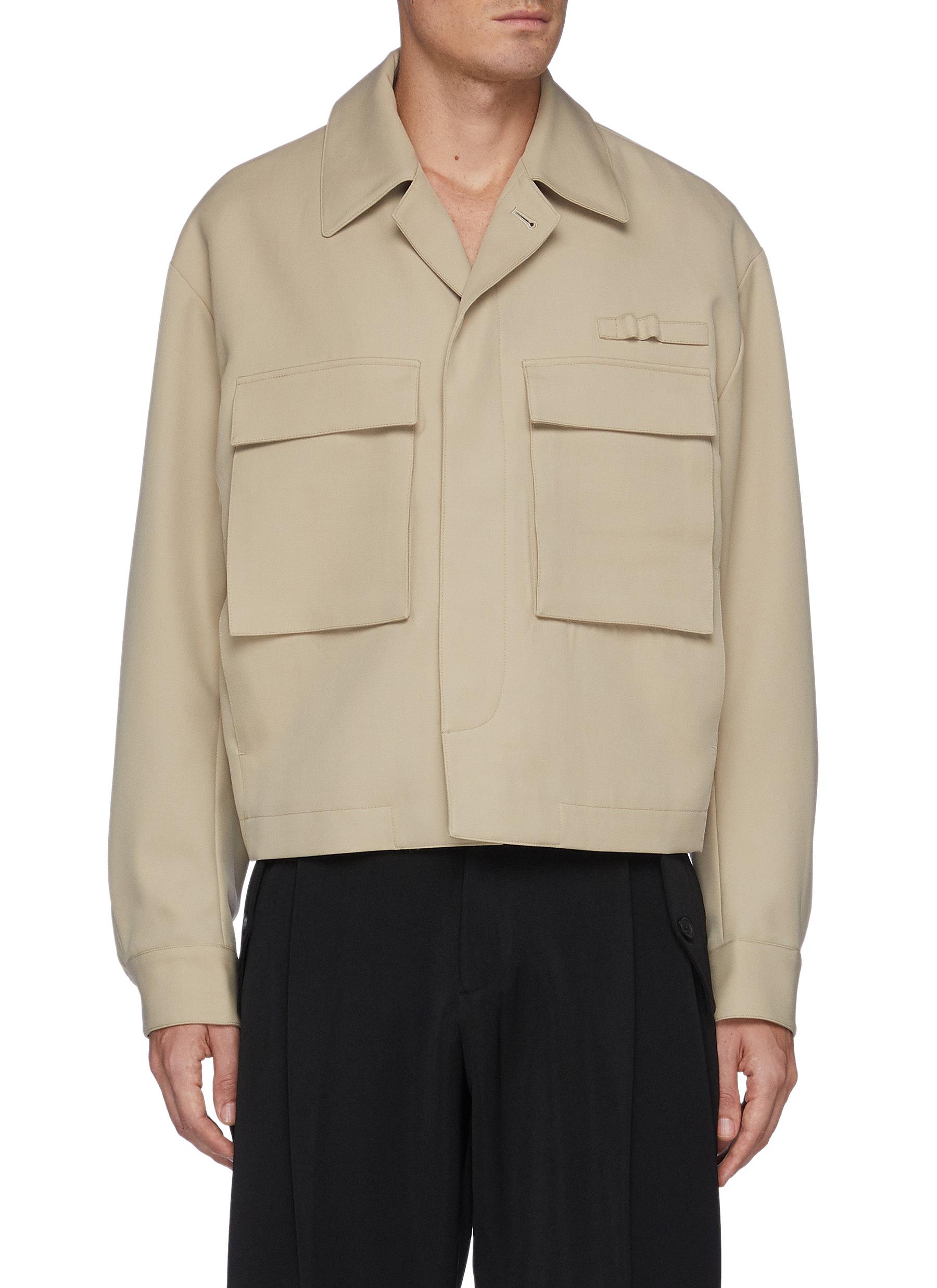 Re: By Maison Sans Titre Flap Pocket Wool Jacket | ModeSens