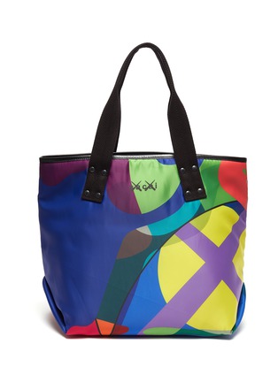 Main View - Click To Enlarge - SACAI - x KAWS Multi-Coloured Print Tote Bag