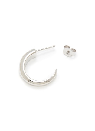 Detail View - Click To Enlarge - MISSOMA - Silver Medium Plain Claw Hoop Earrings