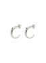 Main View - Click To Enlarge - MISSOMA - Silver Medium Plain Claw Hoop Earrings