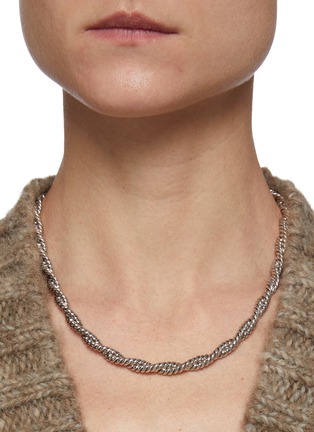 Figure View - Click To Enlarge - MISSOMA - Silver Marina Double Chain Necklace