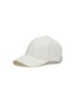 Main View - Click To Enlarge - VARSITY - Logo Plaque Back Strap Linen Cap