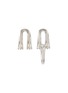Main View - Click To Enlarge - YUESPHERE - Cirrus' Mismatched Cubic Zirconia Sterling Silver Earrings