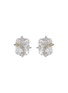 Main View - Click To Enlarge - YUESPHERE - Mini Fiber' Cubic Zirconia Sterling Silver Stud Earrings