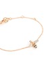 Detail View - Click To Enlarge - BEE GODDESS - Diamond 14k Rose Gold Bee Charm Bracelet
