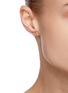 Figure View - Click To Enlarge - BEE GODDESS - Diamond 14k Rose Gold Bee Stud Earrings
