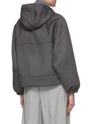 Back View - Click To Enlarge - BRUNELLO CUCINELLI - Boxy Cargo Front Bocket Hoodie Jacket