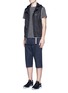 Figure View - Click To Enlarge - DYNE - Reflective trim cropped jogging pants