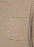  - BRUNELLO CUCINELLI - Sequined Patch Pocket Ribbed Cashmere Blend Knit Jumper