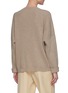 Back View - Click To Enlarge - BRUNELLO CUCINELLI - Sequined Patch Pocket Ribbed Cashmere Blend Knit Jumper
