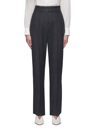 Main View - Click To Enlarge - BRUNELLO CUCINELLI - Flat Front Slight Flare Pants