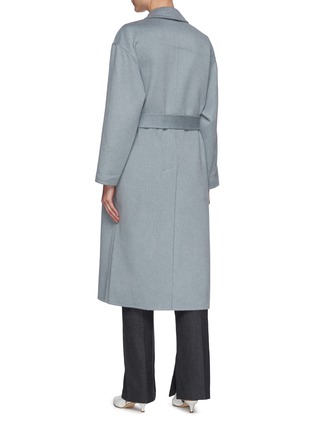 Back View - Click To Enlarge - BRUNELLO CUCINELLI - Double Breast Belted Overcoat