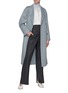 Figure View - Click To Enlarge - BRUNELLO CUCINELLI - Double Breast Belted Overcoat