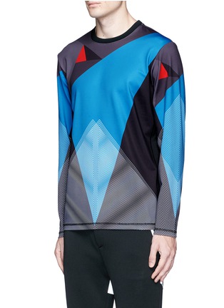 Front View - Click To Enlarge - DYNE - Geometric print long sleeve T-shirt