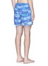 Back View - Click To Enlarge - INSTED WE SMILE - 'The Olson' wave print swim shorts
