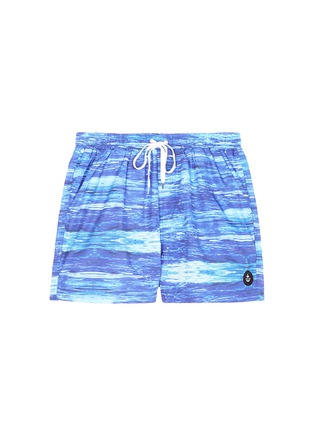 Main View - Click To Enlarge - INSTED WE SMILE - 'The Olson' wave print swim shorts
