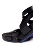 Detail View - Click To Enlarge - FIGS BY FIGUEROA - 'Figophile' leather strap hinged sandals