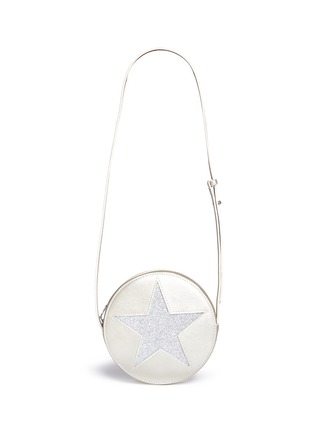 Main View - Click To Enlarge - STELLA MCCARTNEY - Glitter star appliqué kids crossbody bag