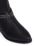 Detail View - Click To Enlarge - STUART WEITZMAN - 'Chain It' chain leather ankle boots