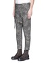 Front View - Click To Enlarge - SIKI IM / DEN IM - Camouflage print cropped drop crotch sweatpants