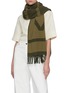 Figure View - Click To Enlarge - TOTEME - Monogram Jacquard Wool Scarf