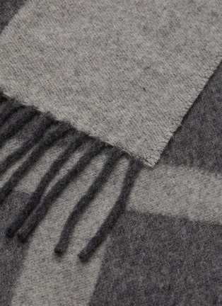 Detail View - Click To Enlarge - TOTEME - Monogram Jacquard Wool Scarf