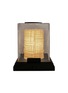 Main View - Click To Enlarge - ANDRÉ FU LIVING - Shoji' Rippled Glass Brass Table Lamp