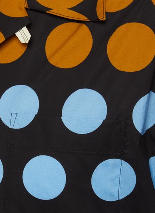  - MARNI - All over dot print poplin bowling shirt