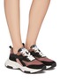 Figure View - Click To Enlarge - ASH - 'Octopus' Bicolour Lace Up Sneakers