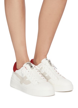 Figure View - Click To Enlarge - ASH - 'Flam' zipped low top sneakers