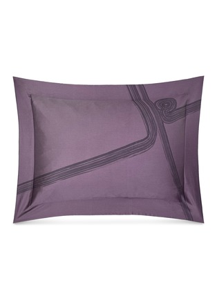 Main View - Click To Enlarge - ANDRÉ FU LIVING - Art Deco Garden' Embroidered Pillow Cover Set Of 2 – Grape