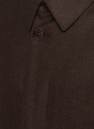  - TOMORROWLAND - Concealed Placket Wool-Cashmere Blend Balmacaan Coat