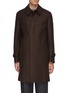 Main View - Click To Enlarge - TOMORROWLAND - Concealed Placket Wool-Cashmere Blend Balmacaan Coat