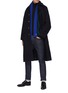 Figure View - Click To Enlarge - TOMORROWLAND - Concealed Placket Raglan Long Coat