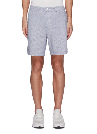 Main View - Click To Enlarge - RAG & BONE - 'Eaton' striped linen blend shorts