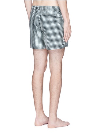 Back View - Click To Enlarge - ACNE STUDIOS - 'Perry' gingham check print swim shorts