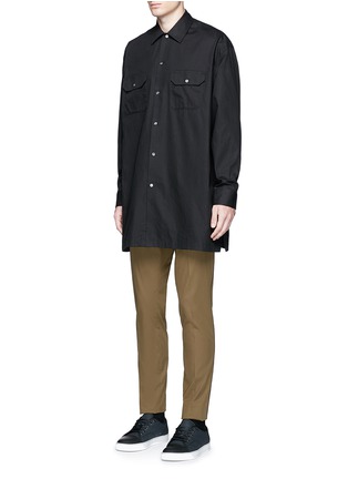 Front View - Click To Enlarge - ACNE STUDIOS - 'Santos' oversized cotton utility shirt