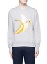 Main View - Click To Enlarge - ACNE STUDIOS - 'Casey' banana emoji patch sweatshirt